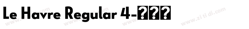 Le Havre Regular 4字体转换
